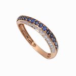 золотые кольца с драгоценными камнями 17097574